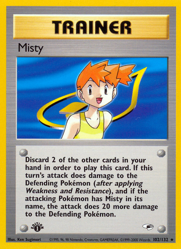 Misty (102/132) [Gym Heroes 1st Edition] | Odin's Place