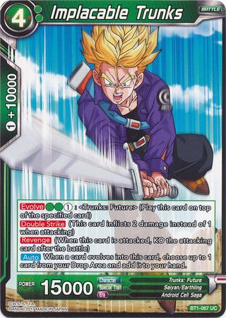 Implacable Trunks (BT1-067) [Galactic Battle] | Odin's Place