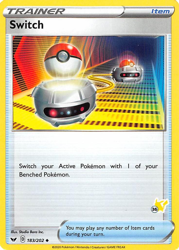 Switch (183/202) (Pikachu Stamp #36) [Battle Academy 2022] | Odin's Place