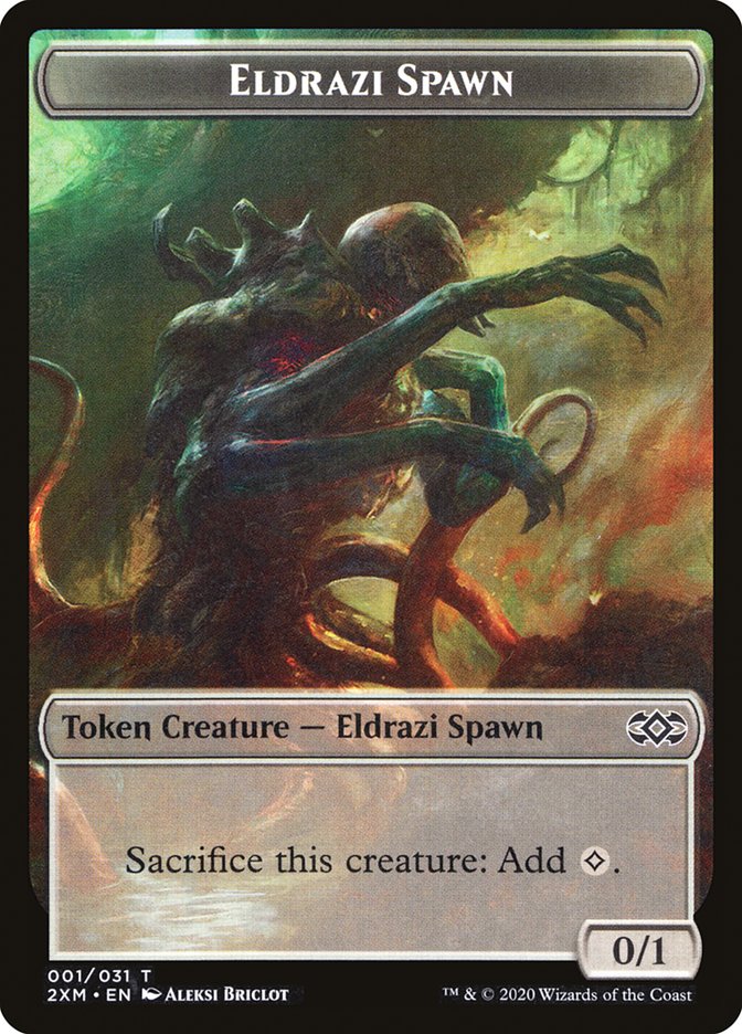 Eldrazi Spawn Token [Double Masters Tokens] | Odin's Place