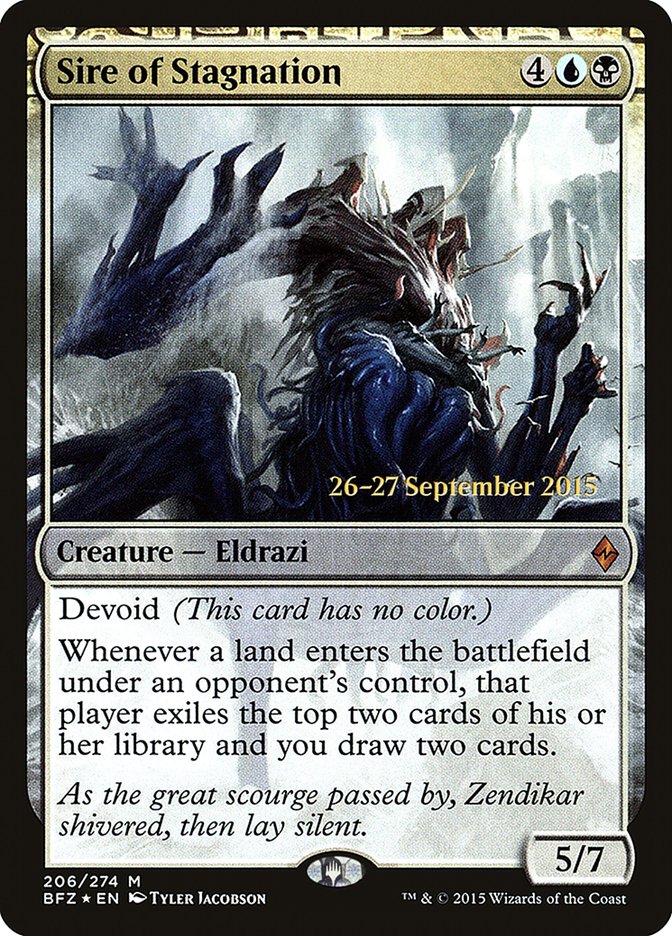 Sire of Stagnation (206) [Battle for Zendikar Prerelease Promos] | Odin's Place