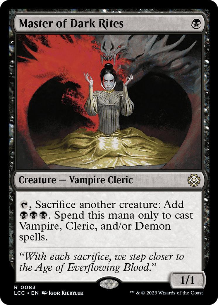 Master of Dark Rites [The Lost Caverns of Ixalan Commander] | Odin's Place