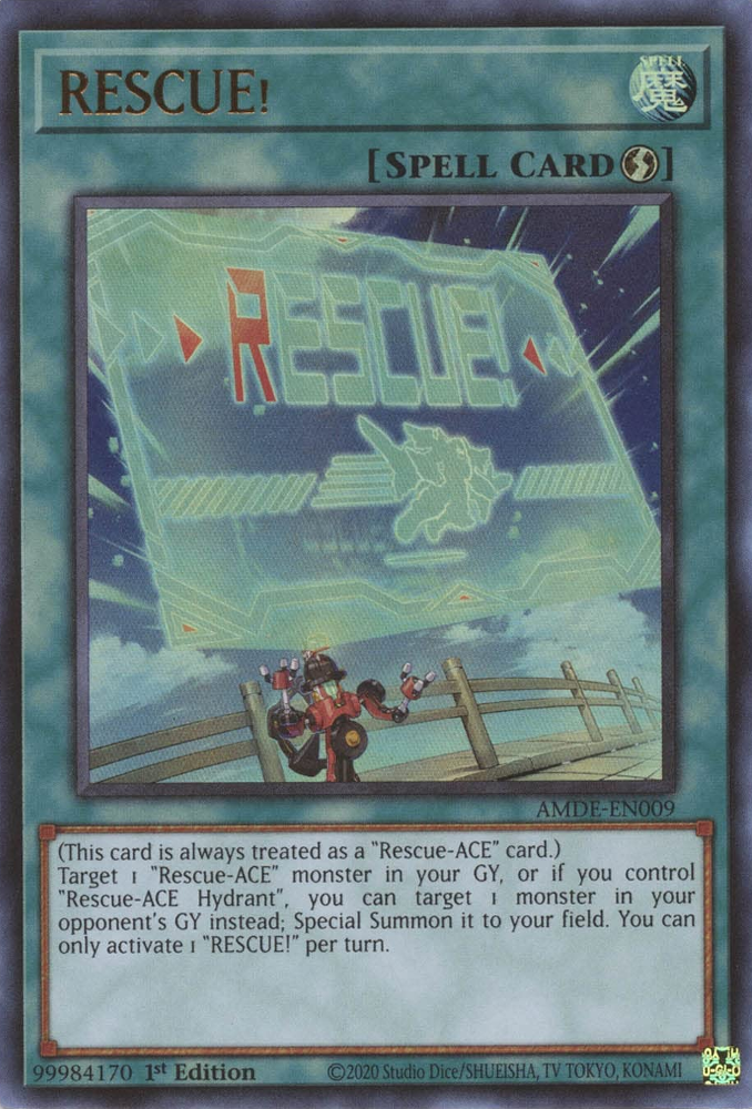 RESCUE! [AMDE-EN009] Ultra Rare | Odin's Place