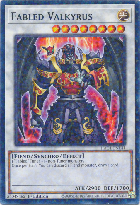 Fabled Valkyrus (Duel Terminal) [HAC1-EN144] Common | Odin's Place