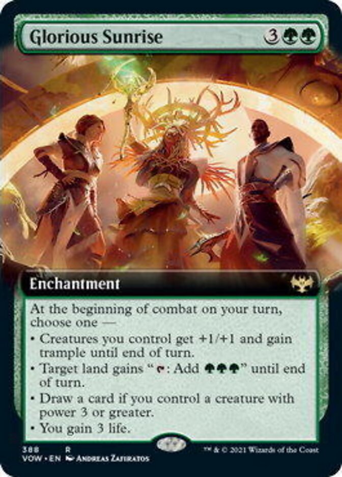 Glorious Sunrise (Extended Art) [Innistrad: Crimson Vow] | Odin's Place
