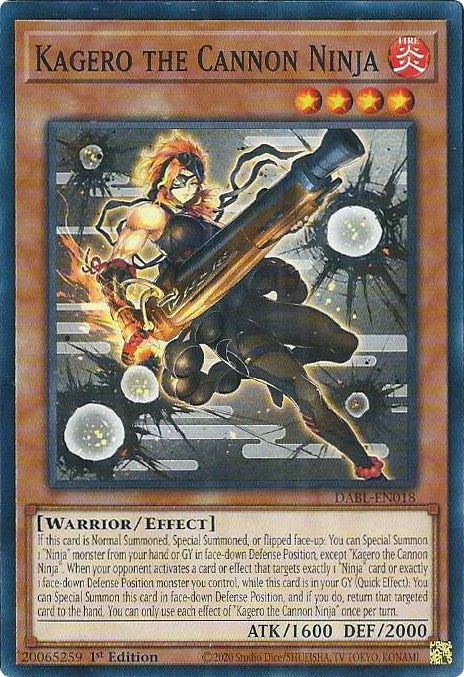 Kagero the Cannon Ninja [DABL-EN018] Common | Odin's Place
