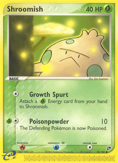 Shroomish (78/100) [EX: Sandstorm] | Odin's Place