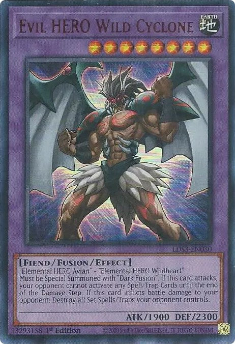 Evil HERO Wild Cyclone (Red) [LDS3-EN030] Ultra Rare | Odin's Place
