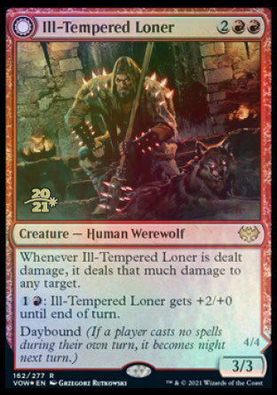 Ill-Tempered Loner // Howlpack Avenger [Innistrad: Crimson Vow Prerelease Promos] | Odin's Place
