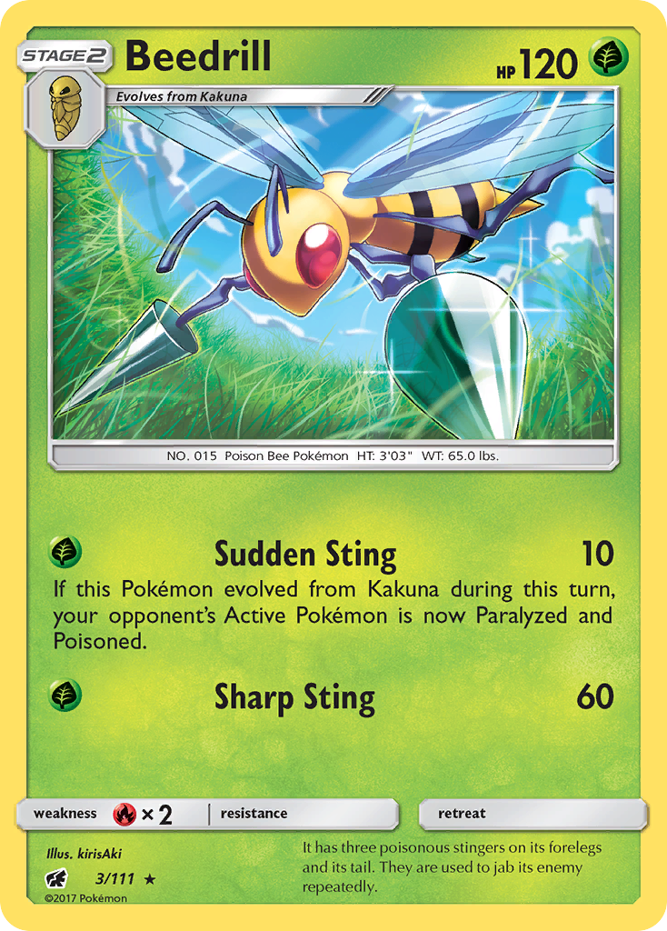 Beedrill (3/111) [Sun & Moon: Crimson Invasion] | Odin's Place