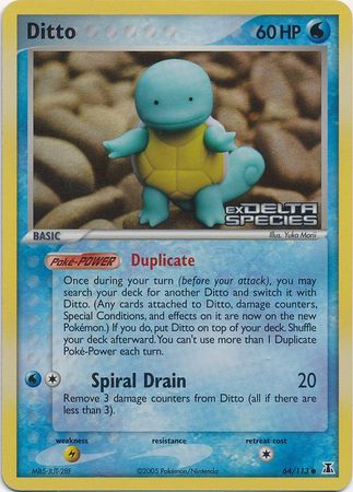 Ditto (64/113) (Stamped) [EX: Delta Species] | Odin's Place