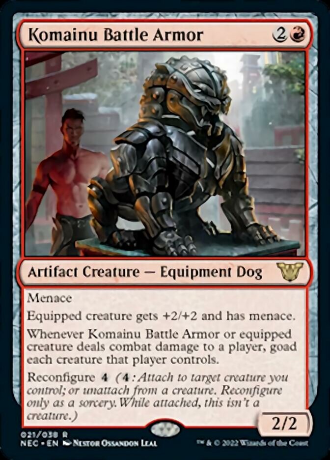 Komainu Battle Armor [Kamigawa: Neon Dynasty Commander] | Odin's Place