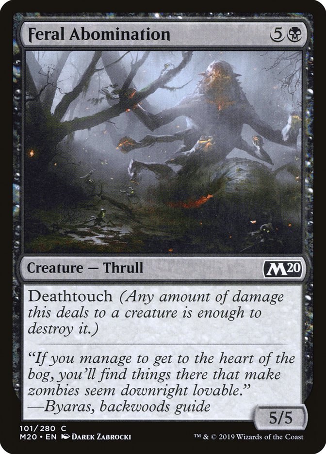 Feral Abomination [Core Set 2020] | Odin's Place