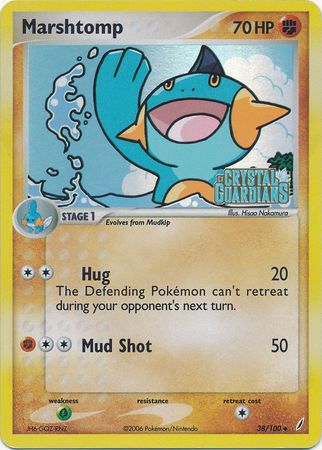 Marshtomp (38/100) (Stamped) [EX: Crystal Guardians] | Odin's Place