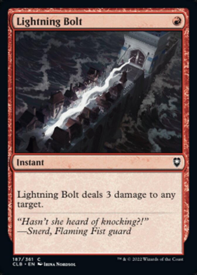 Lightning Bolt [Commander Legends: Battle for Baldur's Gate] | Odin's Place