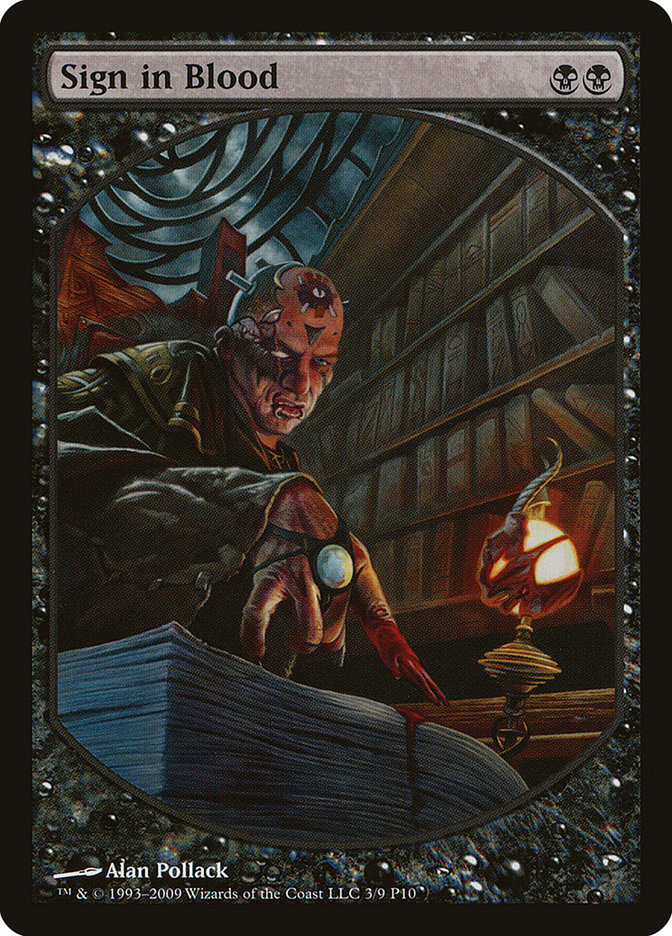 Sign in Blood (3) [Magic Player Rewards 2010] | Odin's Place