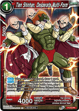 Tien Shinhan, Desperate Multi-Form (P-315) [Tournament Promotion Cards] | Odin's Place