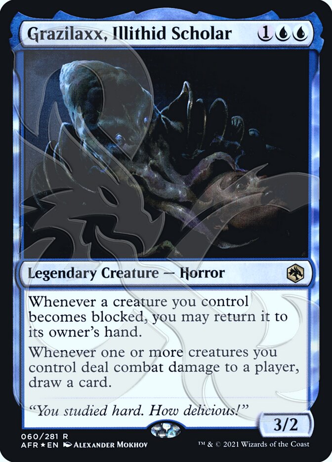 Grazilaxx, Illithid Scholar (Ampersand Promo) [Dungeons & Dragons: Adventures in the Forgotten Realms Promos] | Odin's Place
