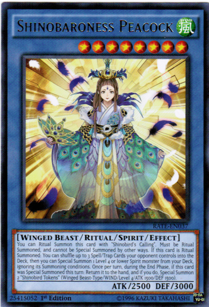 Shinobaroness Peacock [RATE-EN037] Rare | Odin's Place