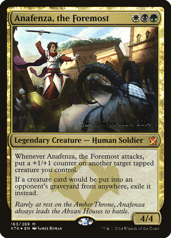 Anafenza, the Foremost (163) [Khans of Tarkir Prerelease Promos] | Odin's Place