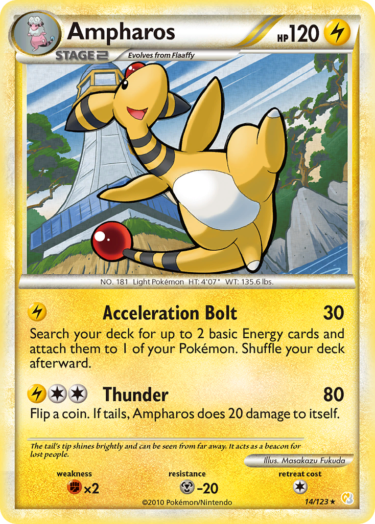 Ampharos (14/123) [HeartGold & SoulSilver: Base Set] | Odin's Place