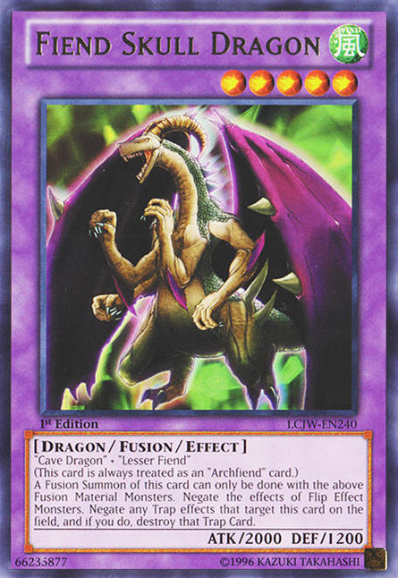 Fiend Skull Dragon [LCJW-EN240] Rare | Odin's Place
