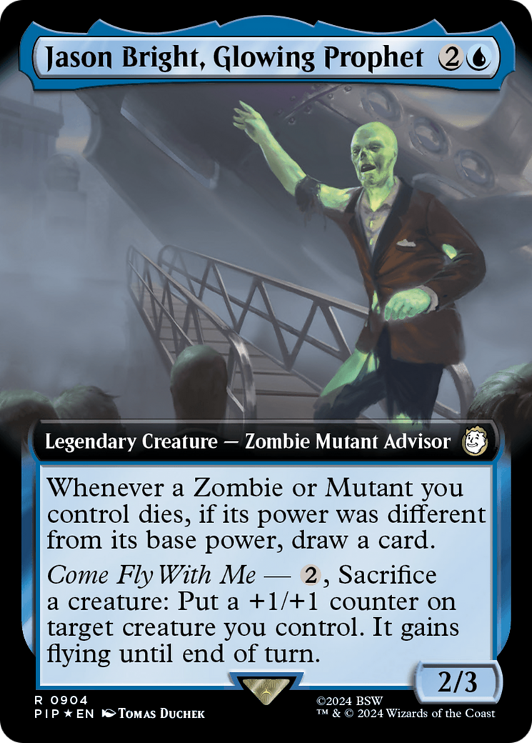 Jason Bright, Glowing Prophet (Extended Art) (Surge Foil) [Fallout] | Odin's Place