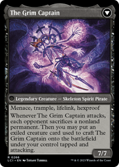 Throne of the Grim Captain // The Grim Captain [The Lost Caverns of Ixalan Prerelease Cards] | Odin's Place