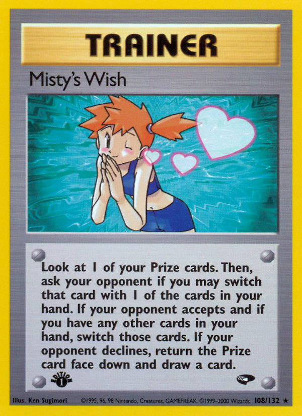 Misty's Wish (108/132) [Gym Challenge 1st Edition] | Odin's Place