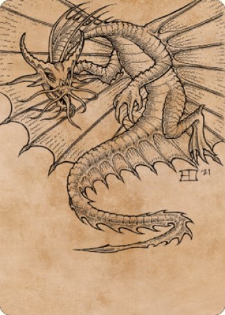 Ancient Gold Dragon Art Card (44) [Commander Legends: Battle for Baldur's Gate Art Series] | Odin's Place