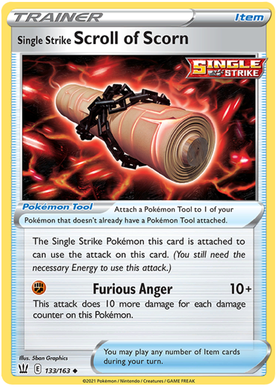 Single Strike Scroll of Scorn (133/163) [Sword & Shield: Battle Styles] | Odin's Place