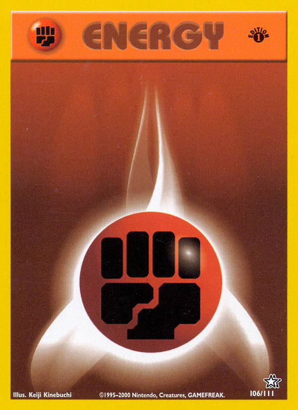 Fighting Energy (106/111) [Neo Genesis 1st Edition] | Odin's Place