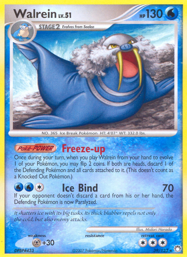 Walrein (39/123) [Diamond & Pearl: Mysterious Treasures] | Odin's Place