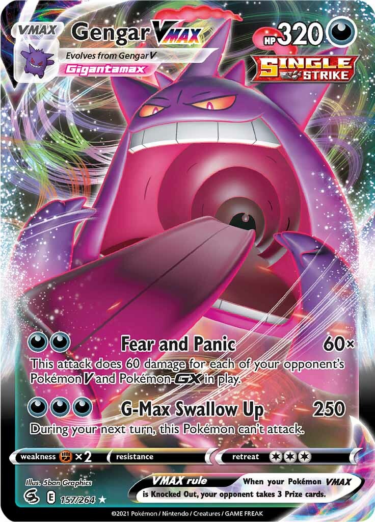 Gengar VMAX (157/264) [Sword & Shield: Fusion Strike] | Odin's Place
