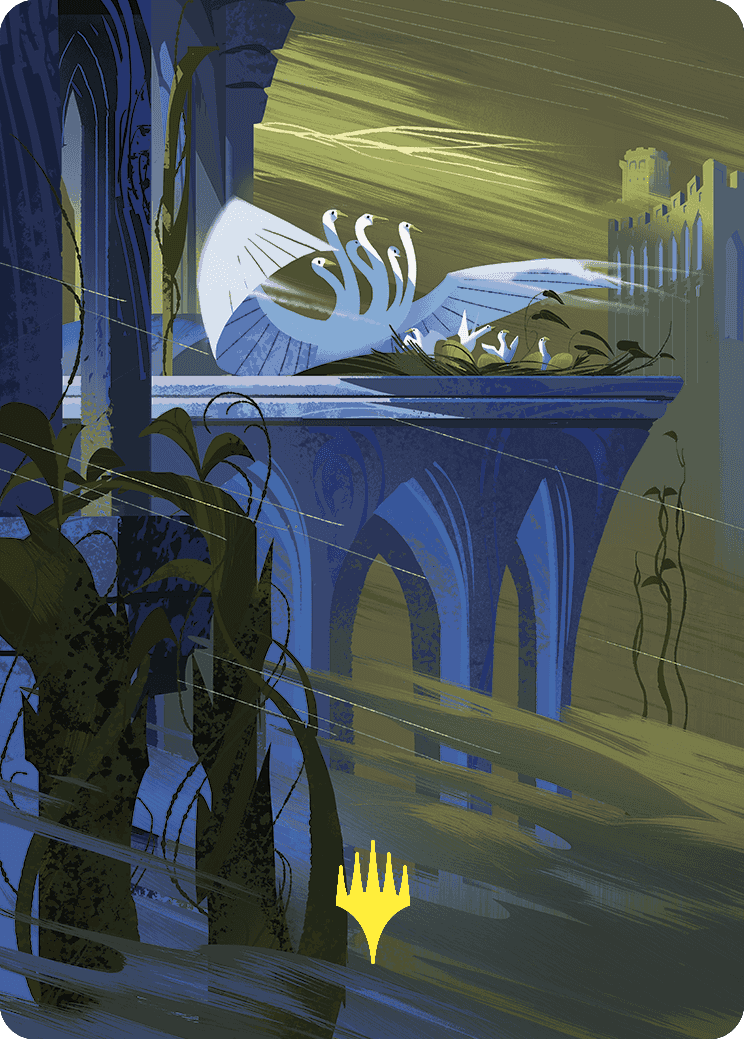 Doubling Season Art Card (Gold-Stamped Planeswalker Symbol) [Wilds of Eldraine Art Series] | Odin's Place