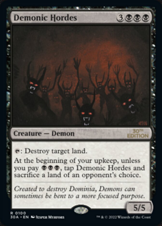 Demonic Hordes [30th Anniversary Edition] | Odin's Place