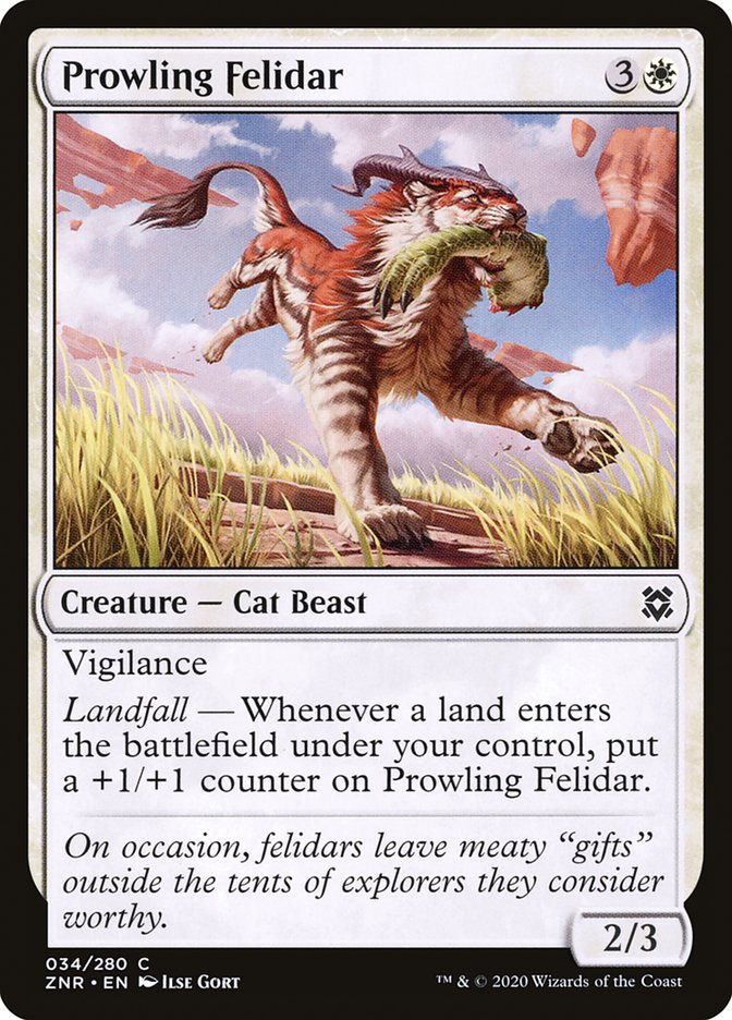 Prowling Felidar [Zendikar Rising] | Odin's Place