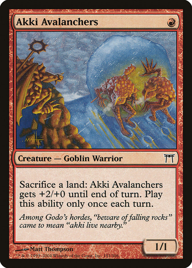 Akki Avalanchers (151) [Champions of Kamigawa] | Odin's Place