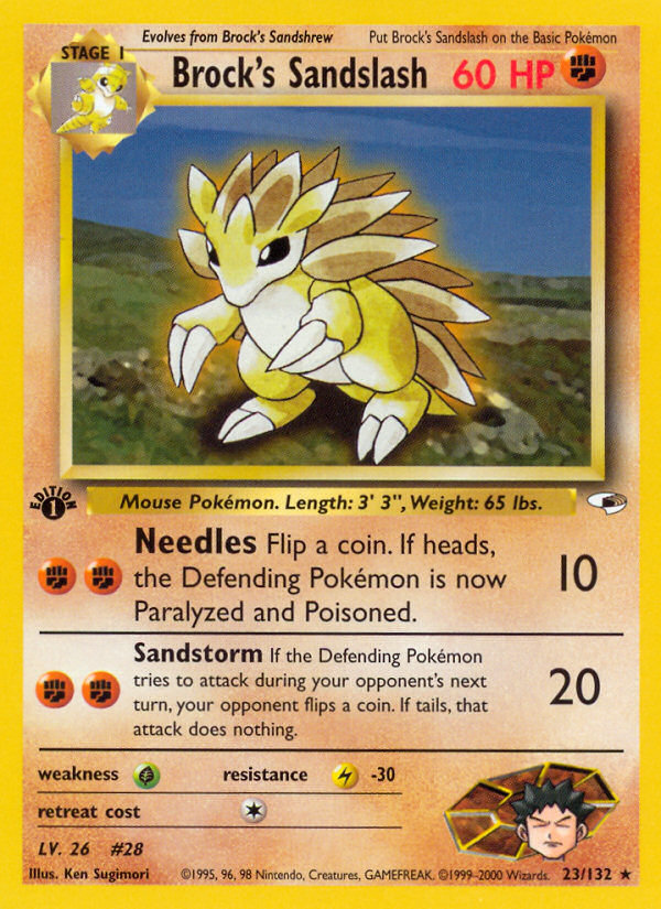 Brock's Sandslash (23/132) [Gym Heroes 1st Edition] | Odin's Place