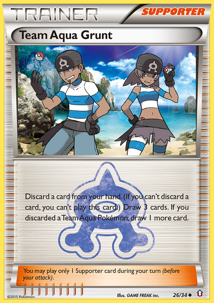 Team Aqua Grunt (26/34) [XY: Double Crisis] | Odin's Place