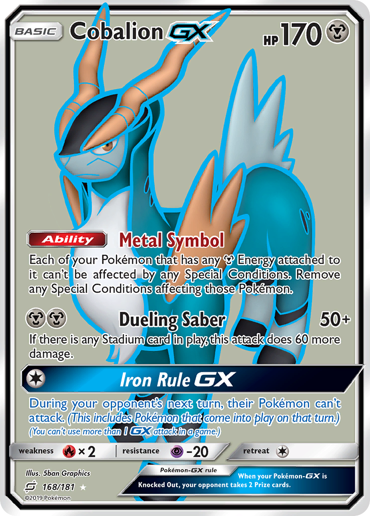 Cobalion GX (168/181) [Sun & Moon: Team Up] | Odin's Place