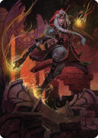 Jaya, Fiery Negotiator Art Card 2 [Dominaria United Art Series] | Odin's Place