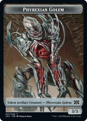 Bear // Phyrexian Golem Double-Sided Token [Double Masters 2022 Tokens] | Odin's Place