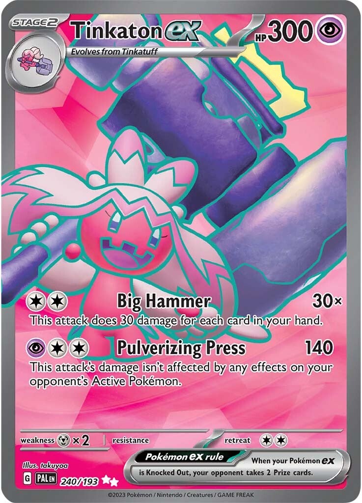 Tinkaton ex (240/193) [Scarlet & Violet: Paldea Evolved] | Odin's Place