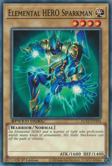 Elemental HERO Sparkman [SGX2-ENA04] Common | Odin's Place
