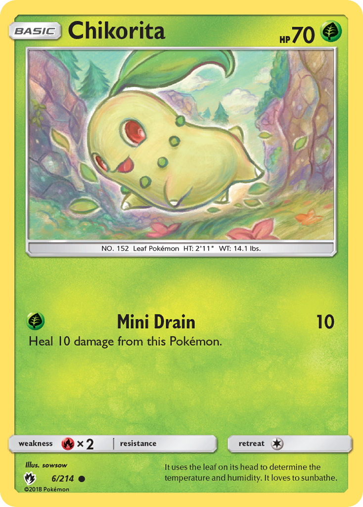 Chikorita (6/214) [Sun & Moon: Lost Thunder] | Odin's Place