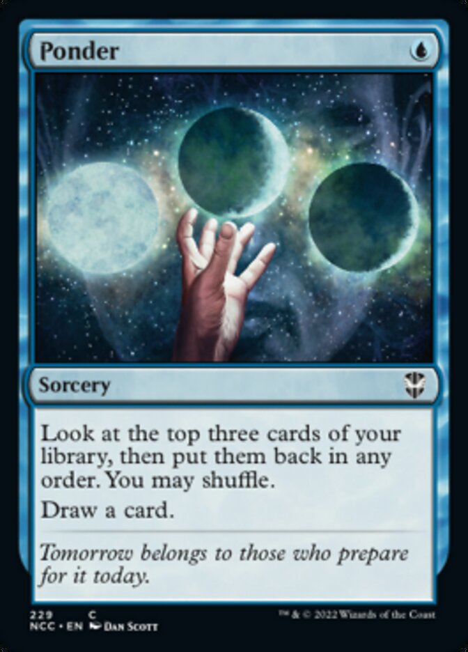 Ponder [Streets of New Capenna Commander] | Odin's Place