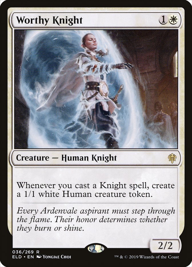Worthy Knight [Throne of Eldraine] | Odin's Place
