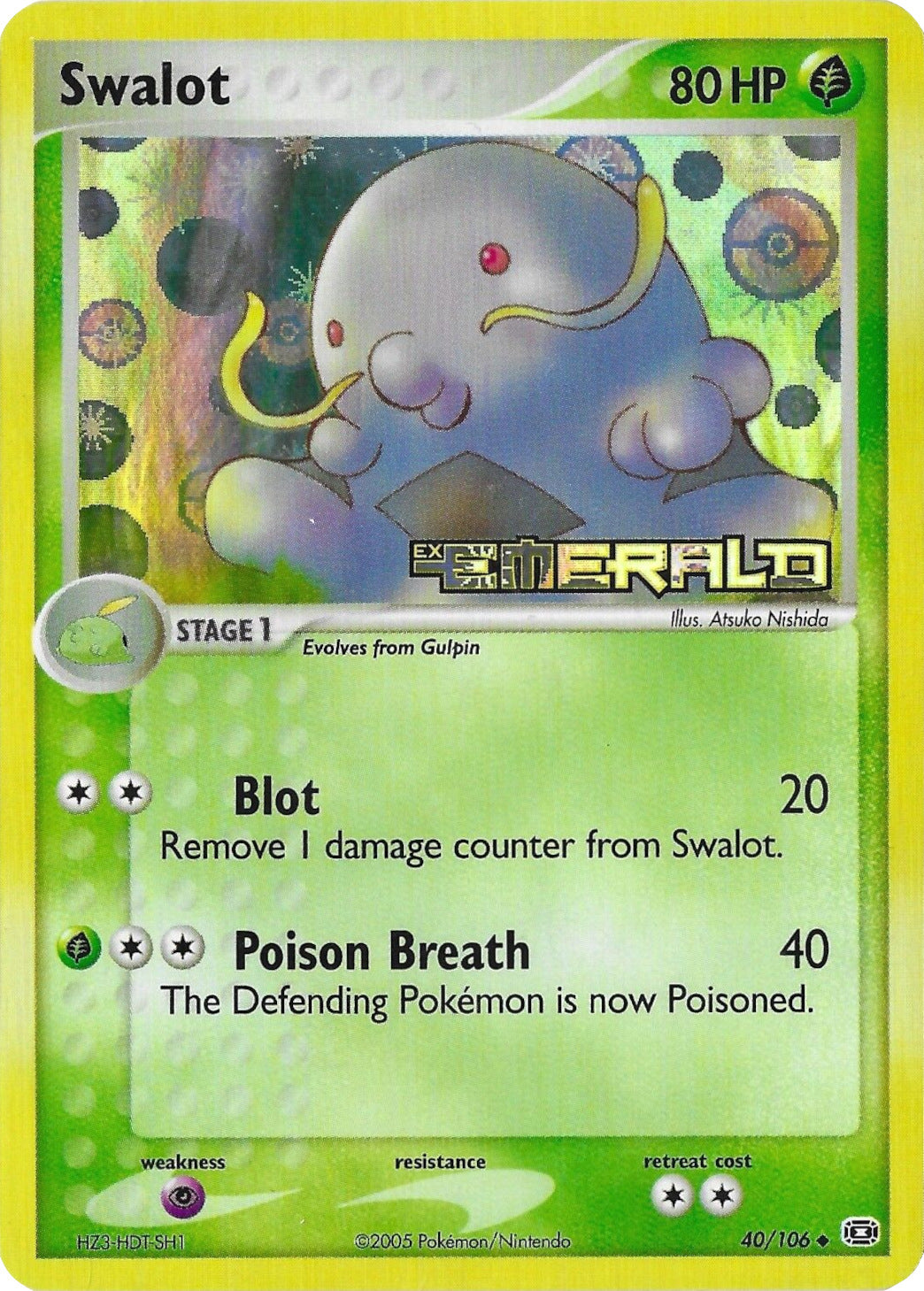 Swalot (40/106) (Stamped) [EX: Emerald] | Odin's Place