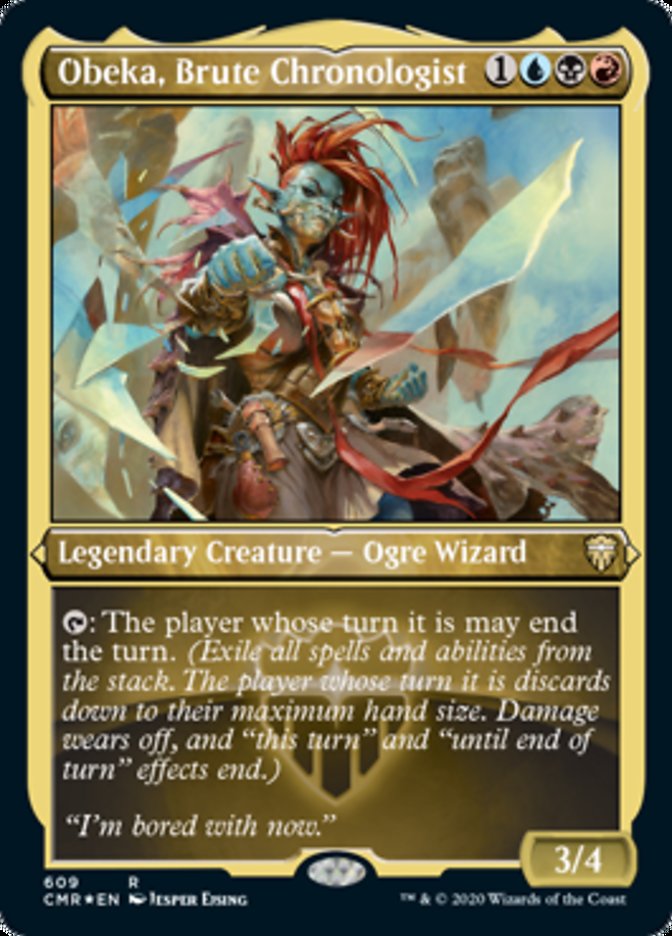 Obeka, Brute Chronologist (Etched) [Commander Legends] | Odin's Place